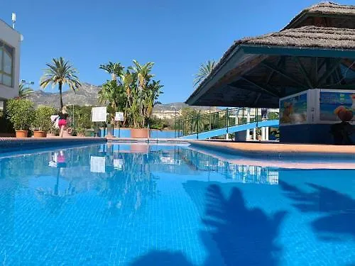 Beachfront Oasis: Sea View Apartment with Pool in Benalmadena Spain